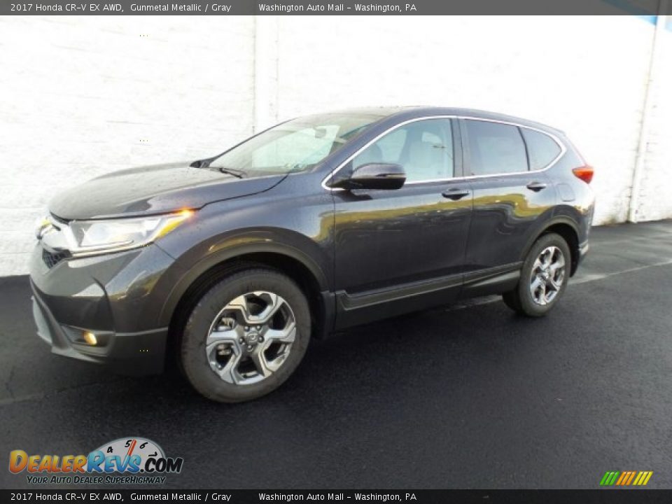 2017 Honda CR-V EX AWD Gunmetal Metallic / Gray Photo #5