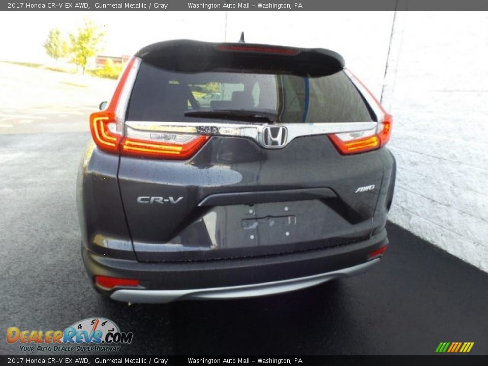 2017 Honda CR-V EX AWD Gunmetal Metallic / Gray Photo #7