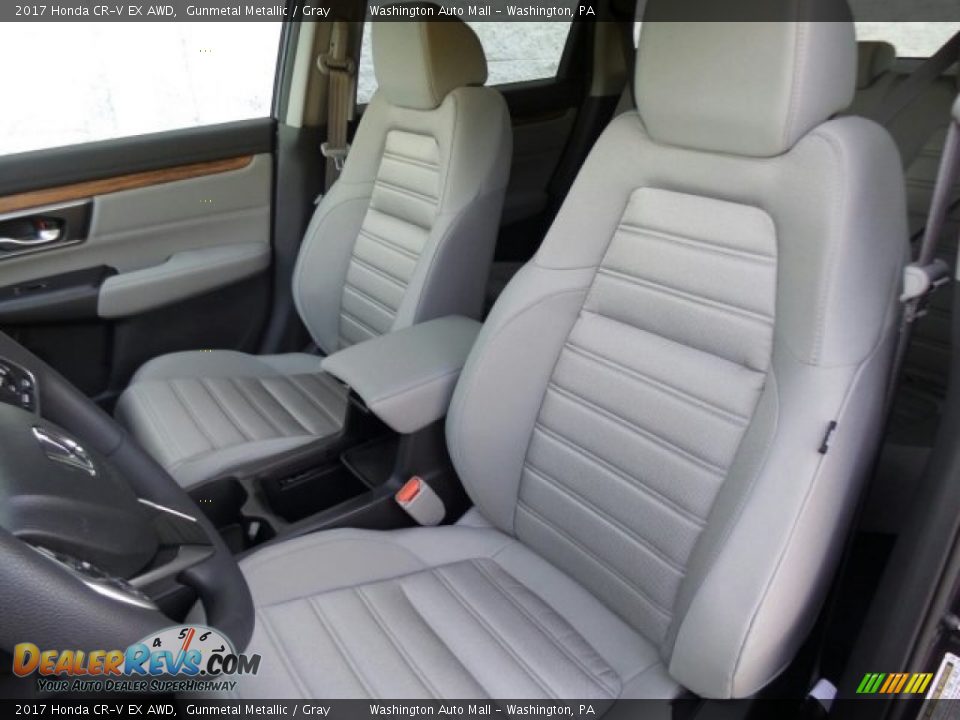 2017 Honda CR-V EX AWD Gunmetal Metallic / Gray Photo #9