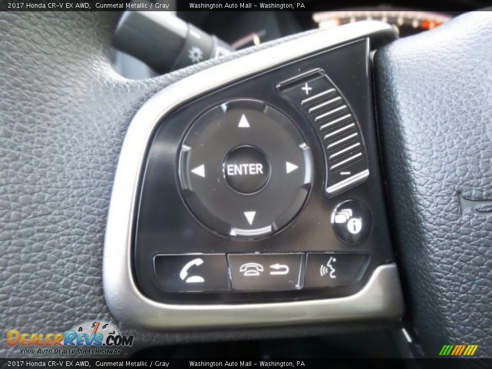2017 Honda CR-V EX AWD Gunmetal Metallic / Gray Photo #18