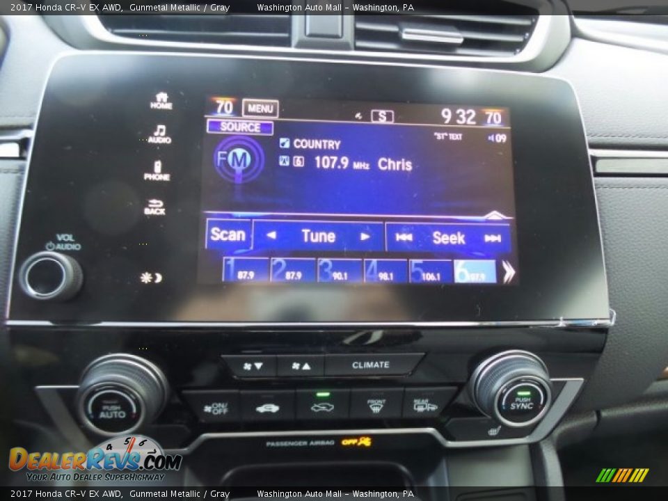 2017 Honda CR-V EX AWD Gunmetal Metallic / Gray Photo #22