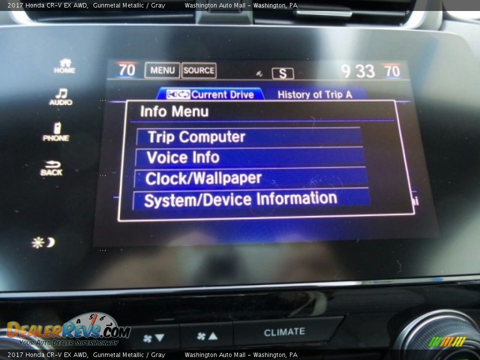 2017 Honda CR-V EX AWD Gunmetal Metallic / Gray Photo #24