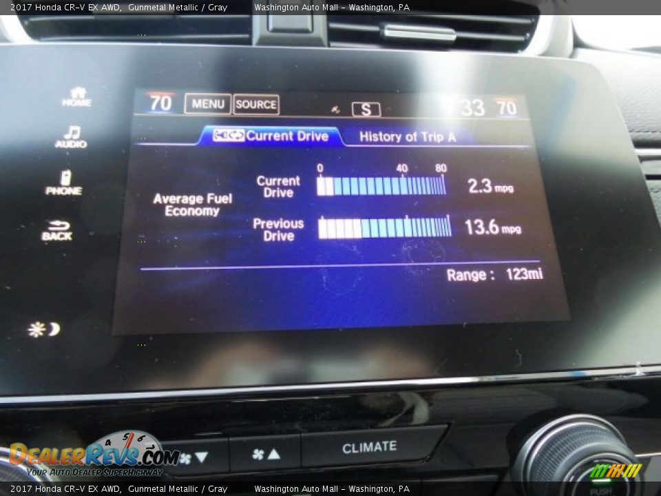 2017 Honda CR-V EX AWD Gunmetal Metallic / Gray Photo #25