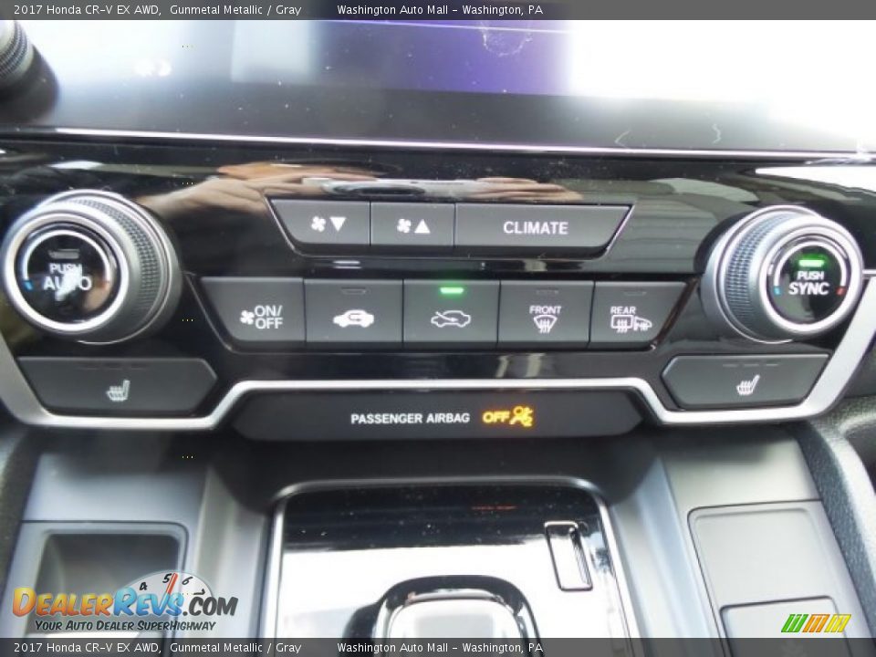 2017 Honda CR-V EX AWD Gunmetal Metallic / Gray Photo #26