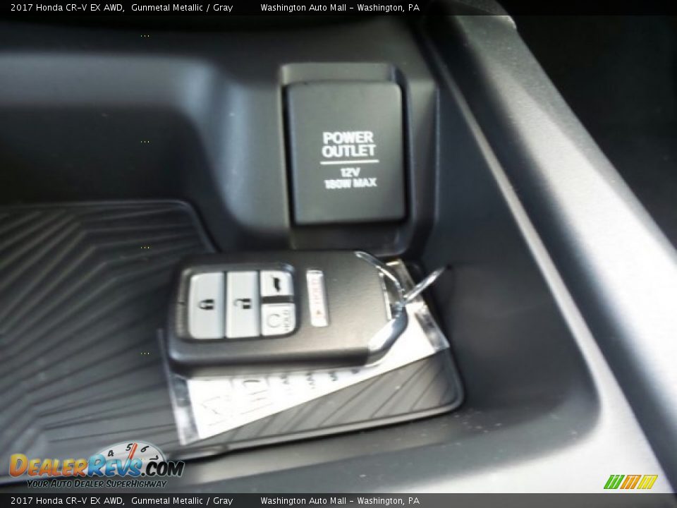 2017 Honda CR-V EX AWD Gunmetal Metallic / Gray Photo #30