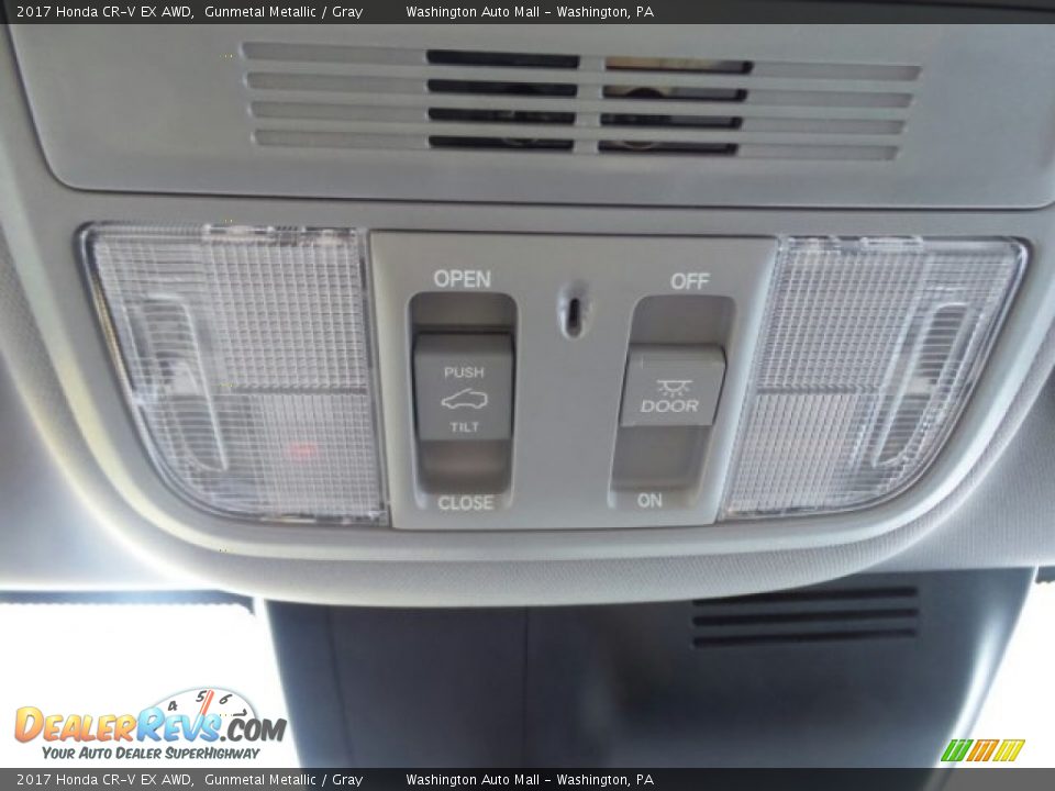 2017 Honda CR-V EX AWD Gunmetal Metallic / Gray Photo #31