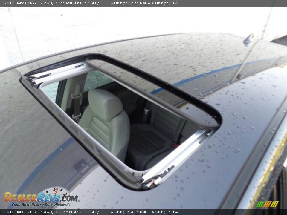 2017 Honda CR-V EX AWD Gunmetal Metallic / Gray Photo #32