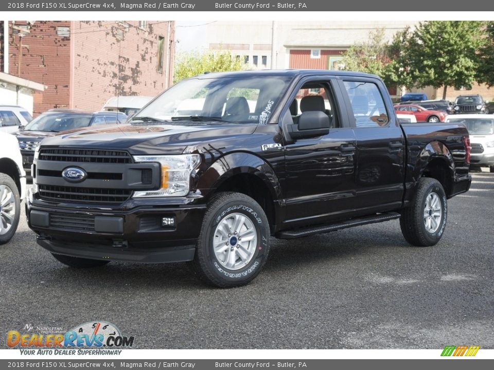 2018 Ford F150 XL SuperCrew 4x4 Magma Red / Earth Gray Photo #1