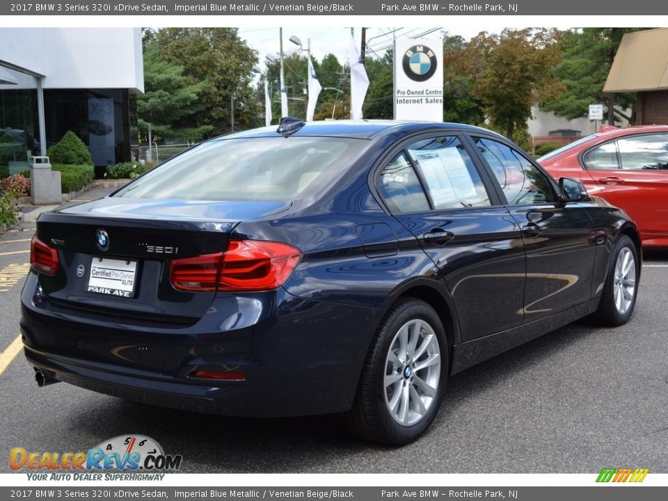 2017 BMW 3 Series 320i xDrive Sedan Imperial Blue Metallic / Venetian Beige/Black Photo #3