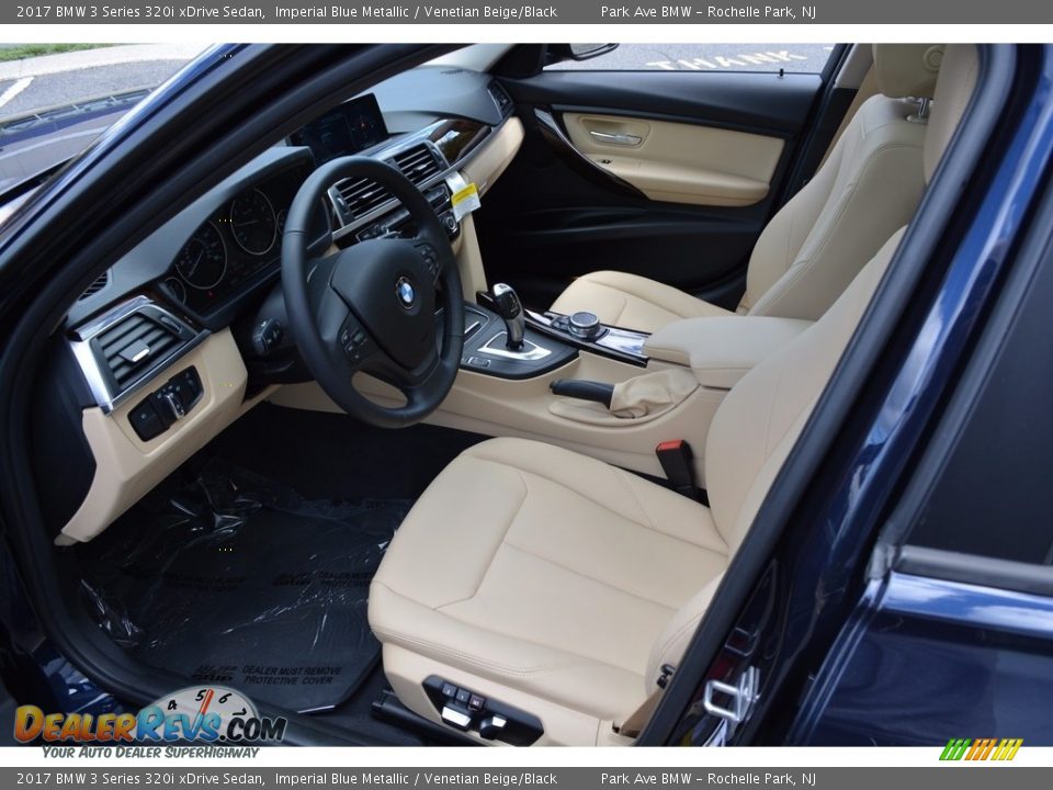 2017 BMW 3 Series 320i xDrive Sedan Imperial Blue Metallic / Venetian Beige/Black Photo #10