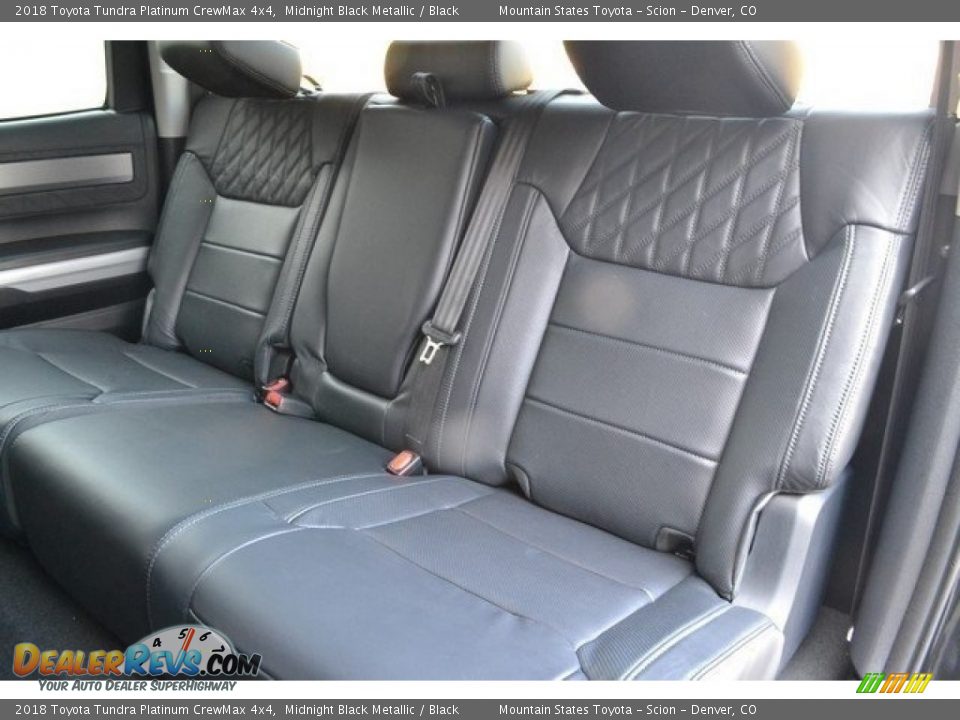 Rear Seat of 2018 Toyota Tundra Platinum CrewMax 4x4 Photo #7