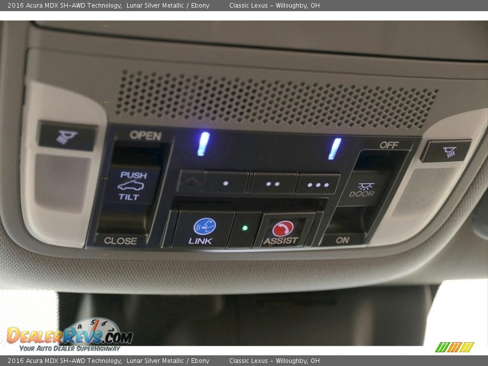 2016 Acura MDX SH-AWD Technology Lunar Silver Metallic / Ebony Photo #11