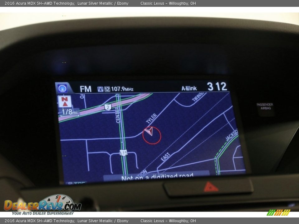 2016 Acura MDX SH-AWD Technology Lunar Silver Metallic / Ebony Photo #20