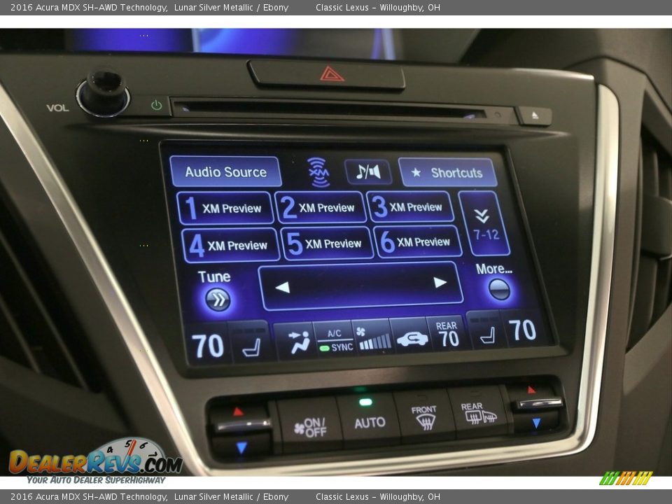 2016 Acura MDX SH-AWD Technology Lunar Silver Metallic / Ebony Photo #21
