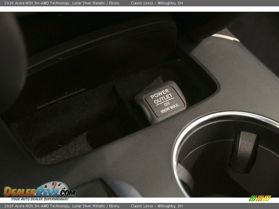 2016 Acura MDX SH-AWD Technology Lunar Silver Metallic / Ebony Photo #23