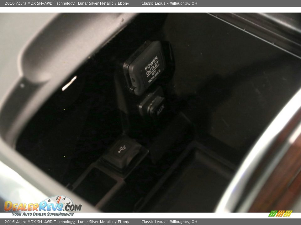 2016 Acura MDX SH-AWD Technology Lunar Silver Metallic / Ebony Photo #26
