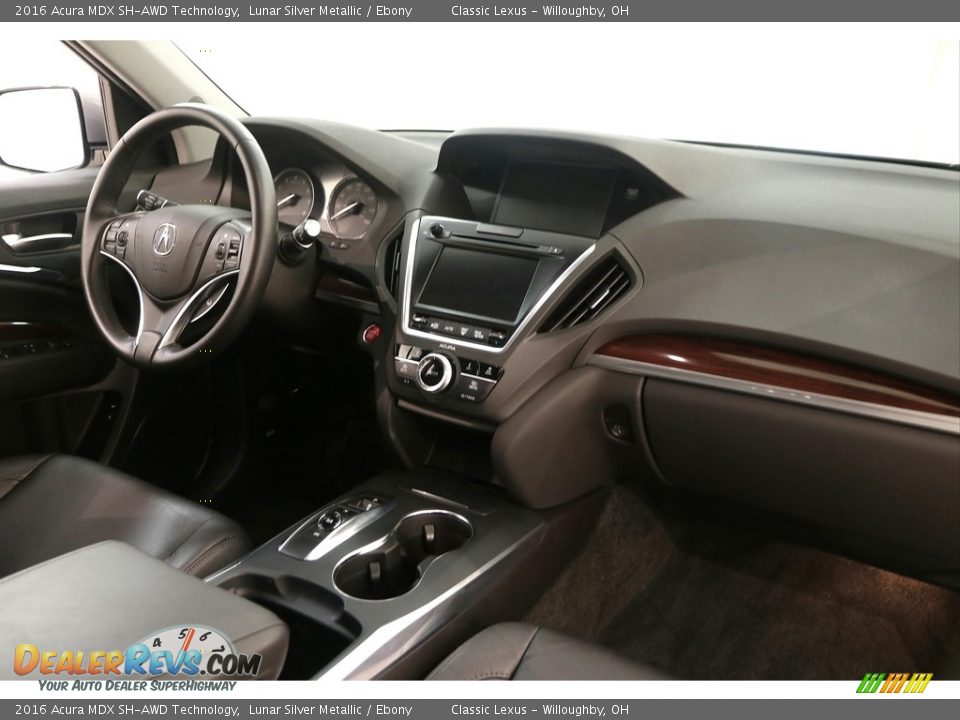 2016 Acura MDX SH-AWD Technology Lunar Silver Metallic / Ebony Photo #27