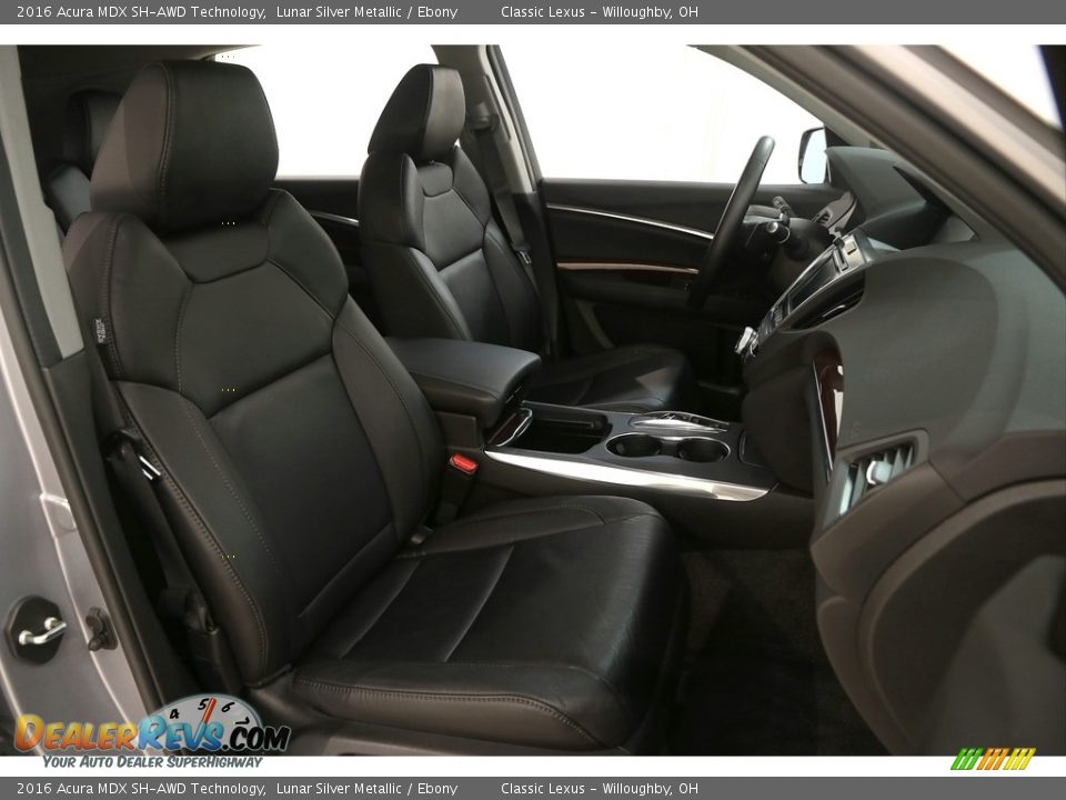 2016 Acura MDX SH-AWD Technology Lunar Silver Metallic / Ebony Photo #28