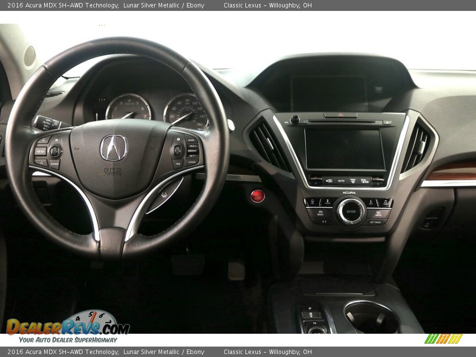 2016 Acura MDX SH-AWD Technology Lunar Silver Metallic / Ebony Photo #33