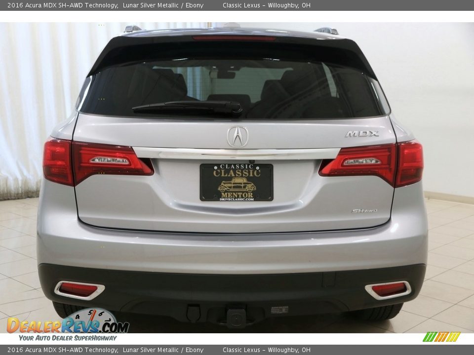 2016 Acura MDX SH-AWD Technology Lunar Silver Metallic / Ebony Photo #35