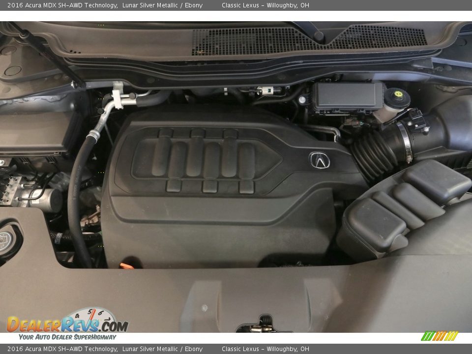 2016 Acura MDX SH-AWD Technology Lunar Silver Metallic / Ebony Photo #36