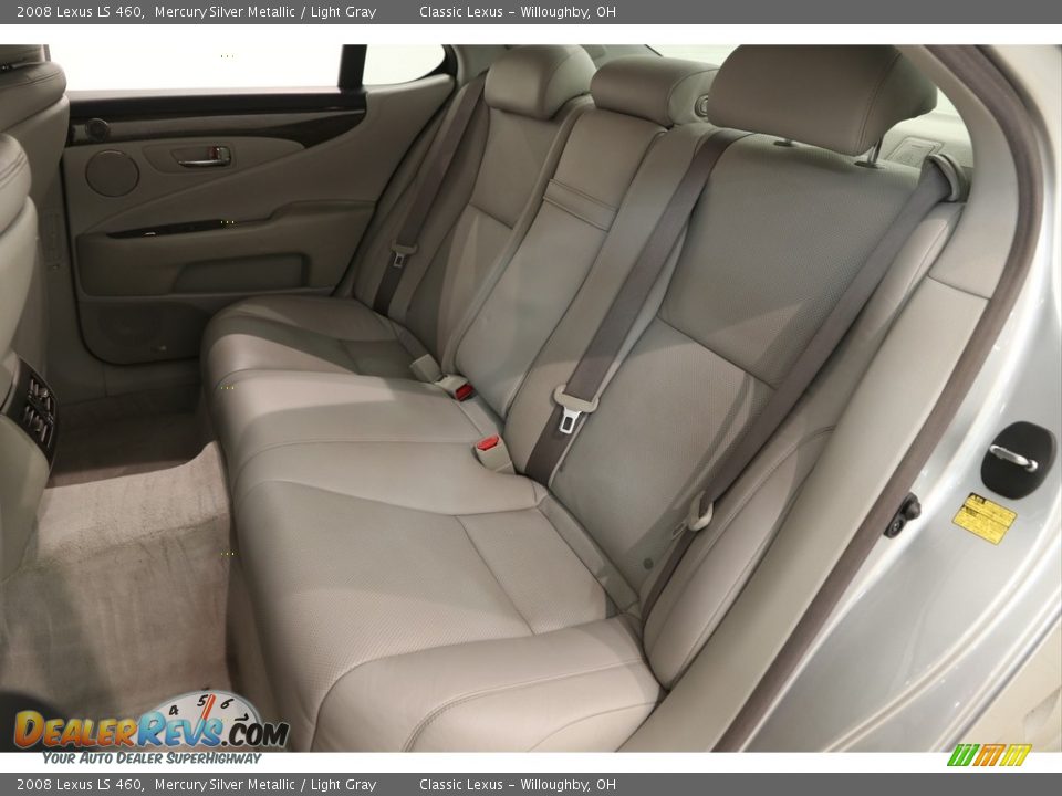 2008 Lexus LS 460 Mercury Silver Metallic / Light Gray Photo #23