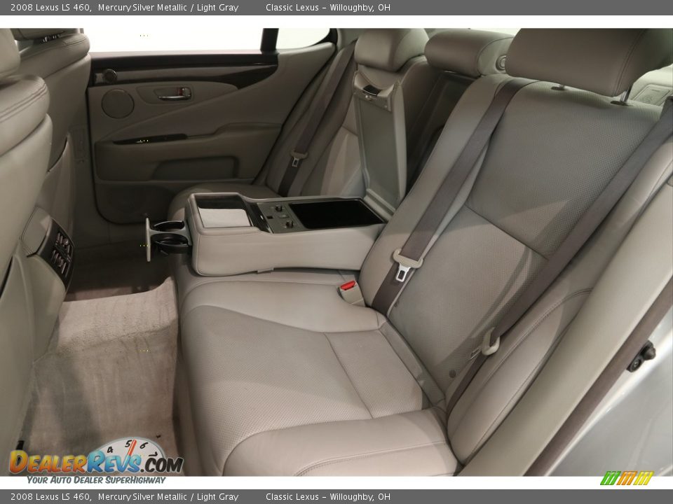 2008 Lexus LS 460 Mercury Silver Metallic / Light Gray Photo #24