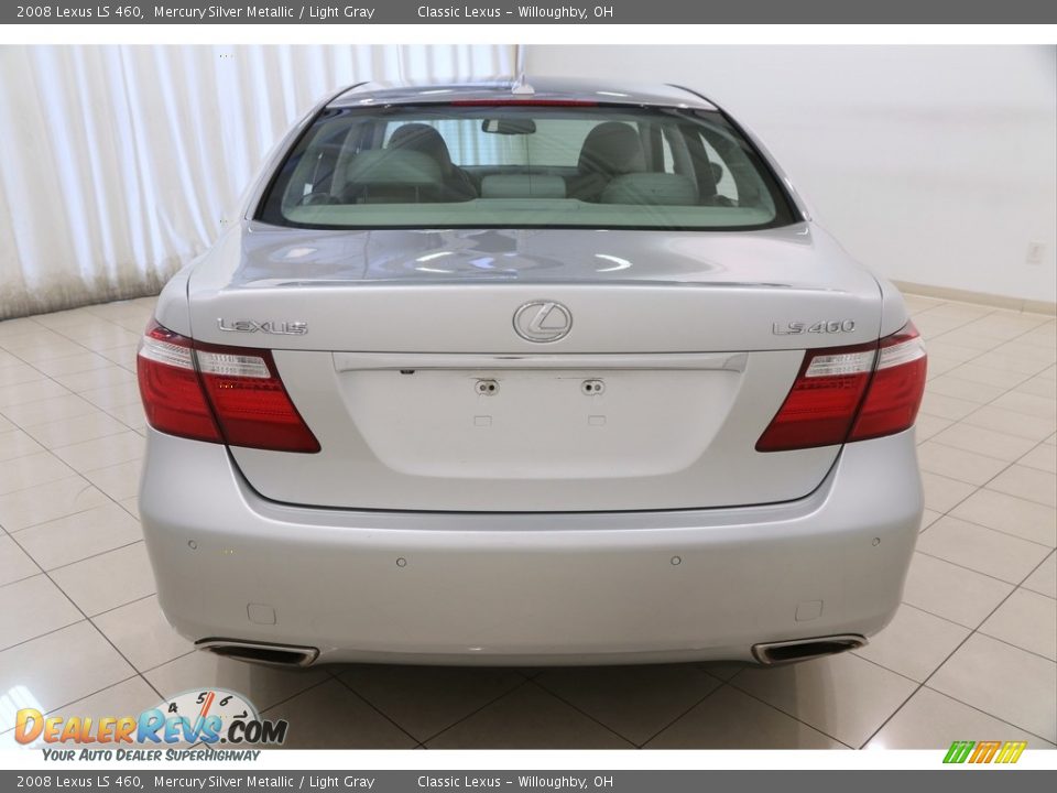 2008 Lexus LS 460 Mercury Silver Metallic / Light Gray Photo #25