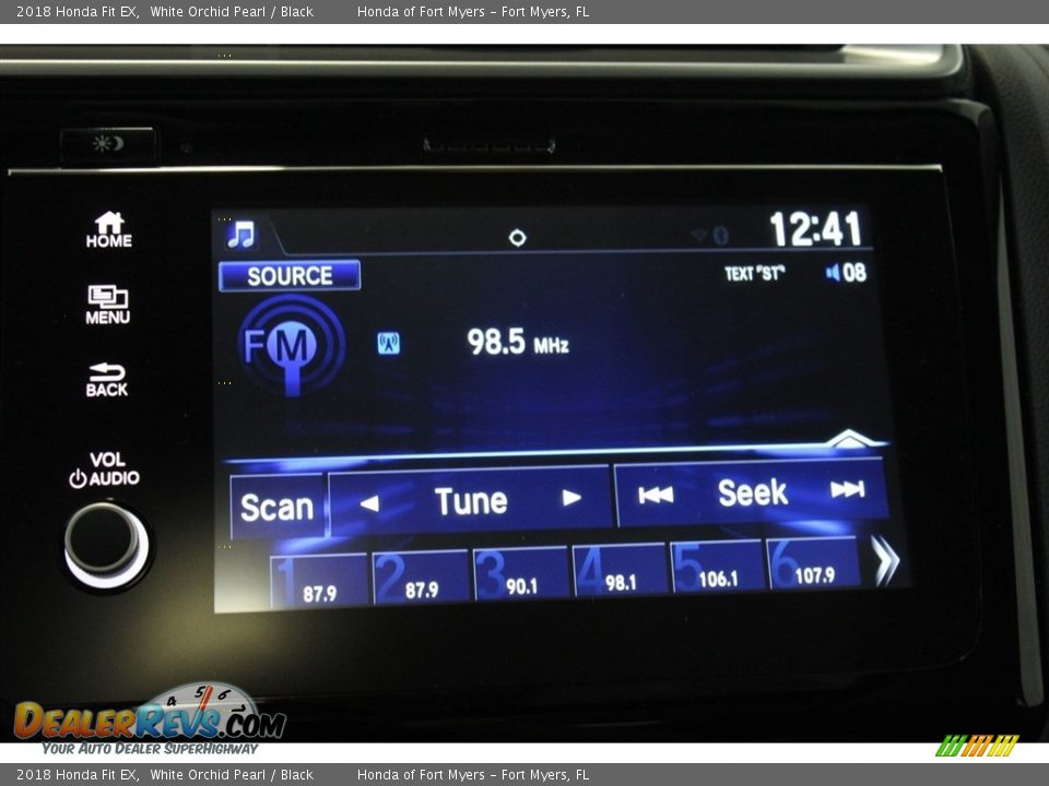 2018 Honda Fit EX White Orchid Pearl / Black Photo #17