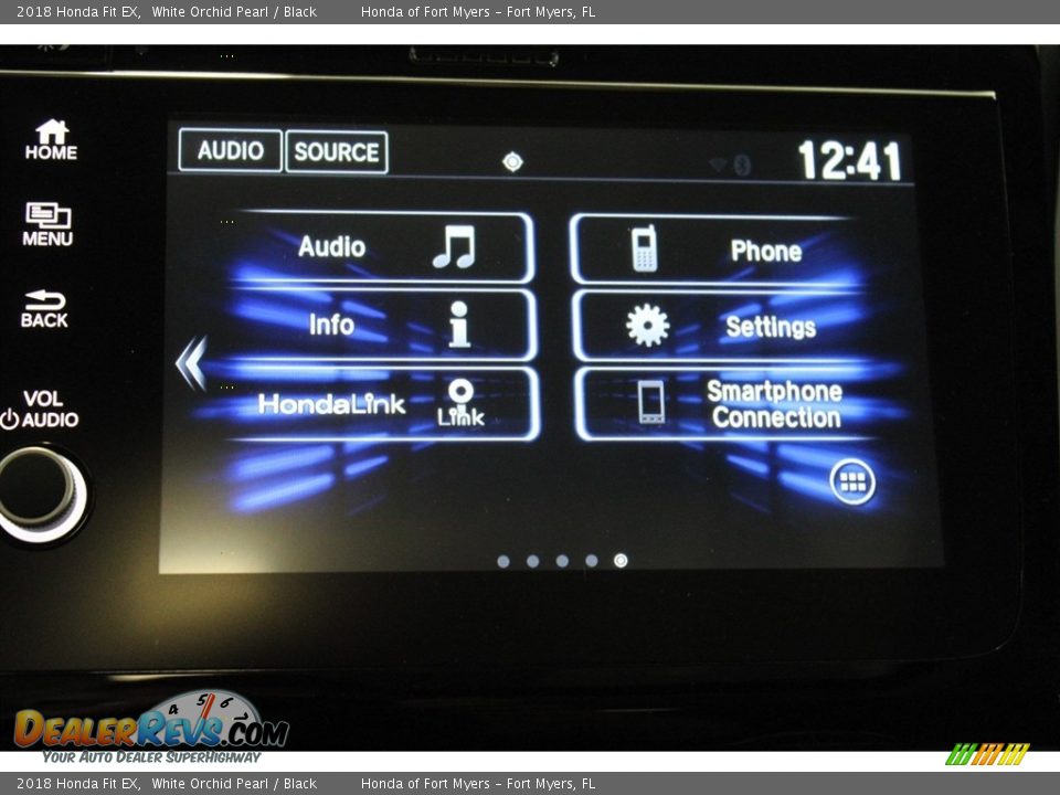 2018 Honda Fit EX White Orchid Pearl / Black Photo #19