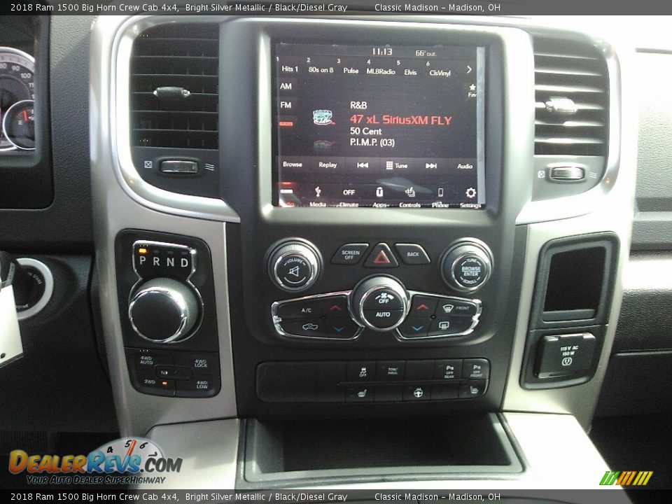 2018 Ram 1500 Big Horn Crew Cab 4x4 Bright Silver Metallic / Black/Diesel Gray Photo #7