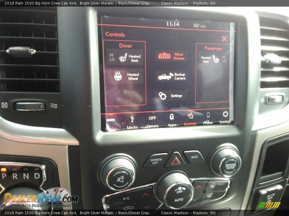 2018 Ram 1500 Big Horn Crew Cab 4x4 Bright Silver Metallic / Black/Diesel Gray Photo #8