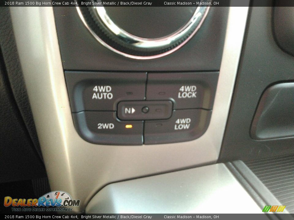 2018 Ram 1500 Big Horn Crew Cab 4x4 Bright Silver Metallic / Black/Diesel Gray Photo #11