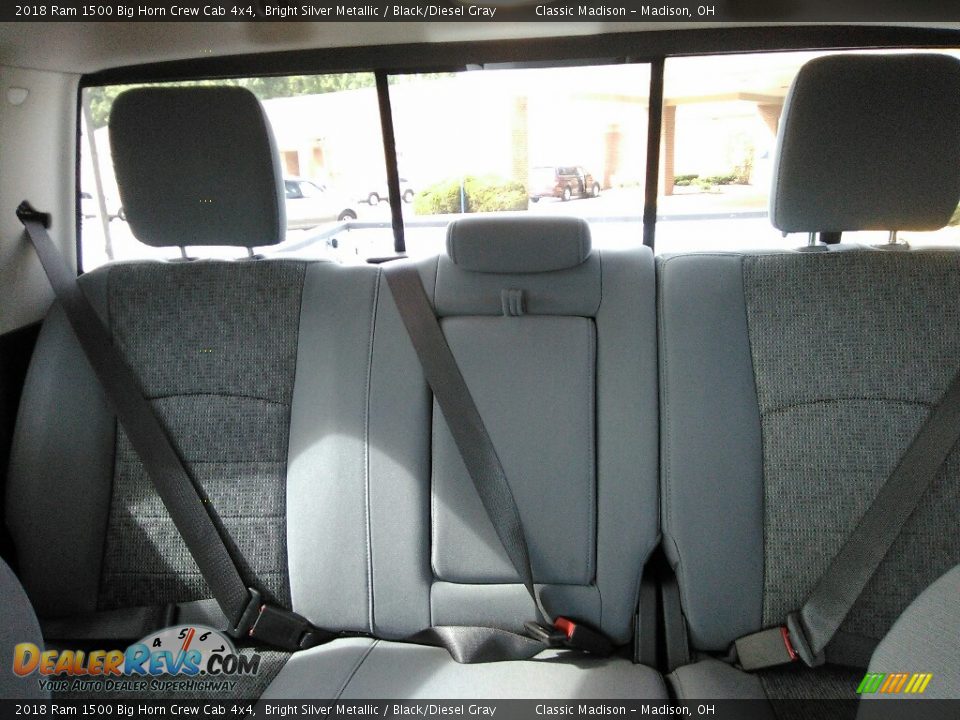 2018 Ram 1500 Big Horn Crew Cab 4x4 Bright Silver Metallic / Black/Diesel Gray Photo #12