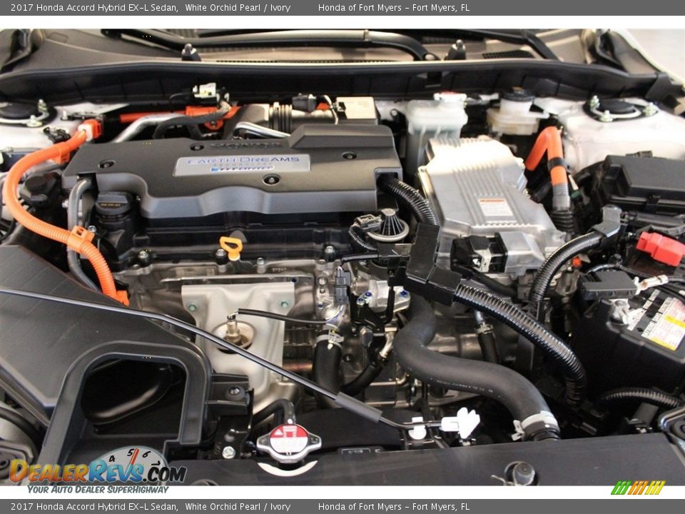 2017 Honda Accord Hybrid EX-L Sedan White Orchid Pearl / Ivory Photo #32