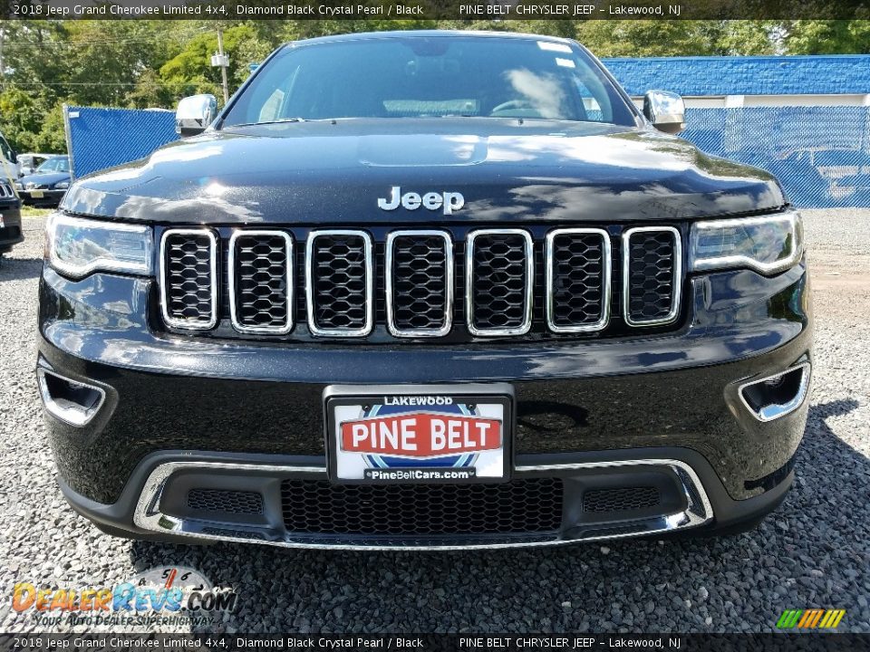 2018 Jeep Grand Cherokee Limited 4x4 Diamond Black Crystal Pearl / Black Photo #2