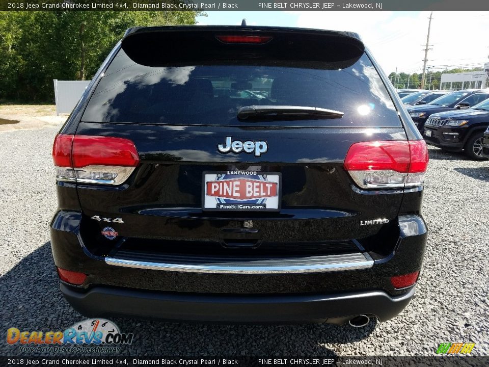 2018 Jeep Grand Cherokee Limited 4x4 Diamond Black Crystal Pearl / Black Photo #5