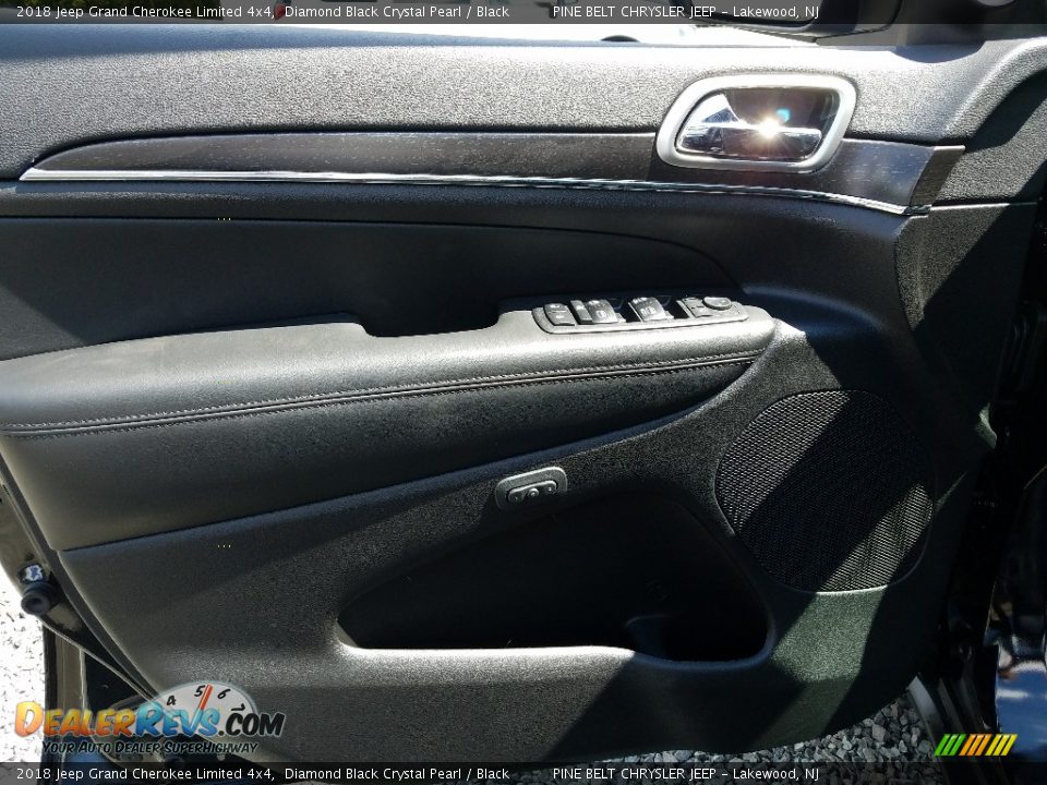 2018 Jeep Grand Cherokee Limited 4x4 Diamond Black Crystal Pearl / Black Photo #6