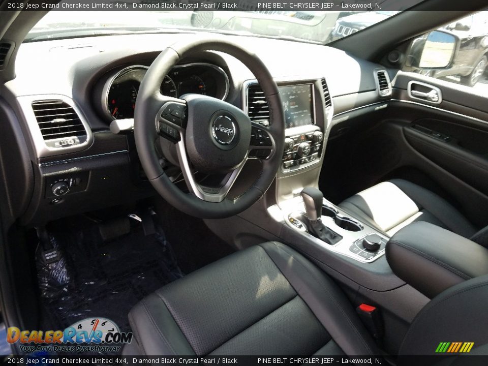 2018 Jeep Grand Cherokee Limited 4x4 Diamond Black Crystal Pearl / Black Photo #7