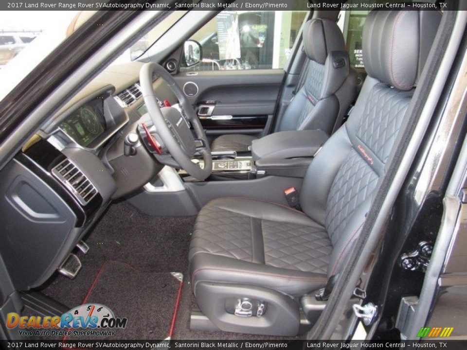 Ebony/Pimento Interior - 2017 Land Rover Range Rover SVAutobiography Dynamic Photo #3