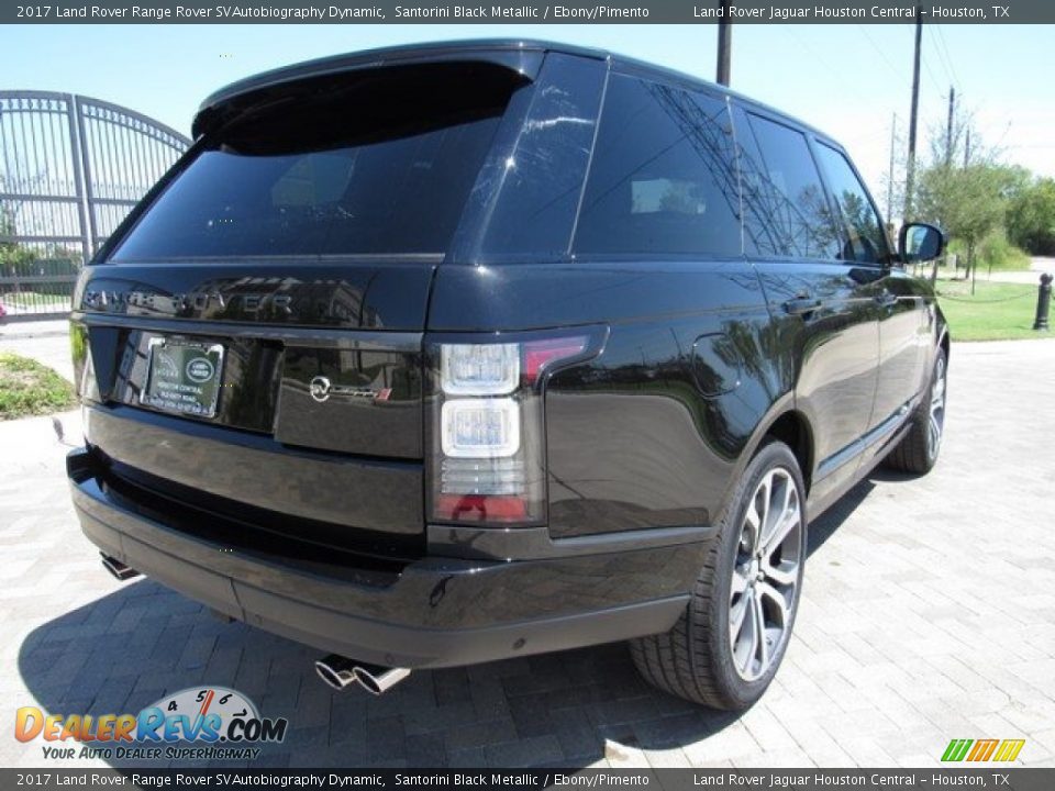 2017 Land Rover Range Rover SVAutobiography Dynamic Santorini Black Metallic / Ebony/Pimento Photo #7