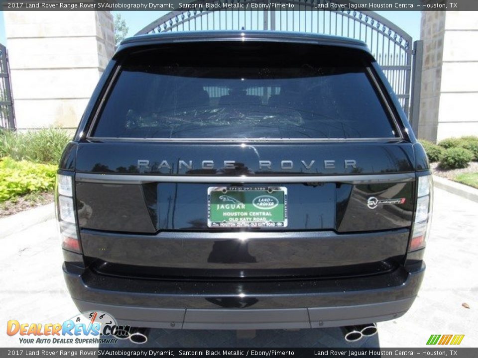 2017 Land Rover Range Rover SVAutobiography Dynamic Santorini Black Metallic / Ebony/Pimento Photo #8
