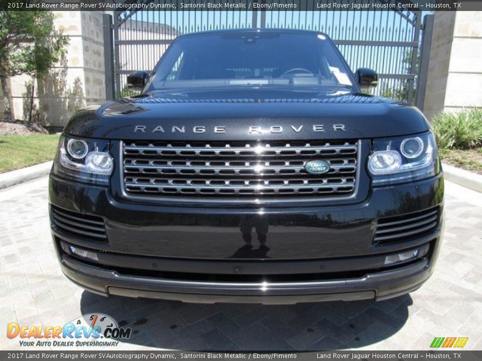 2017 Land Rover Range Rover SVAutobiography Dynamic Santorini Black Metallic / Ebony/Pimento Photo #9