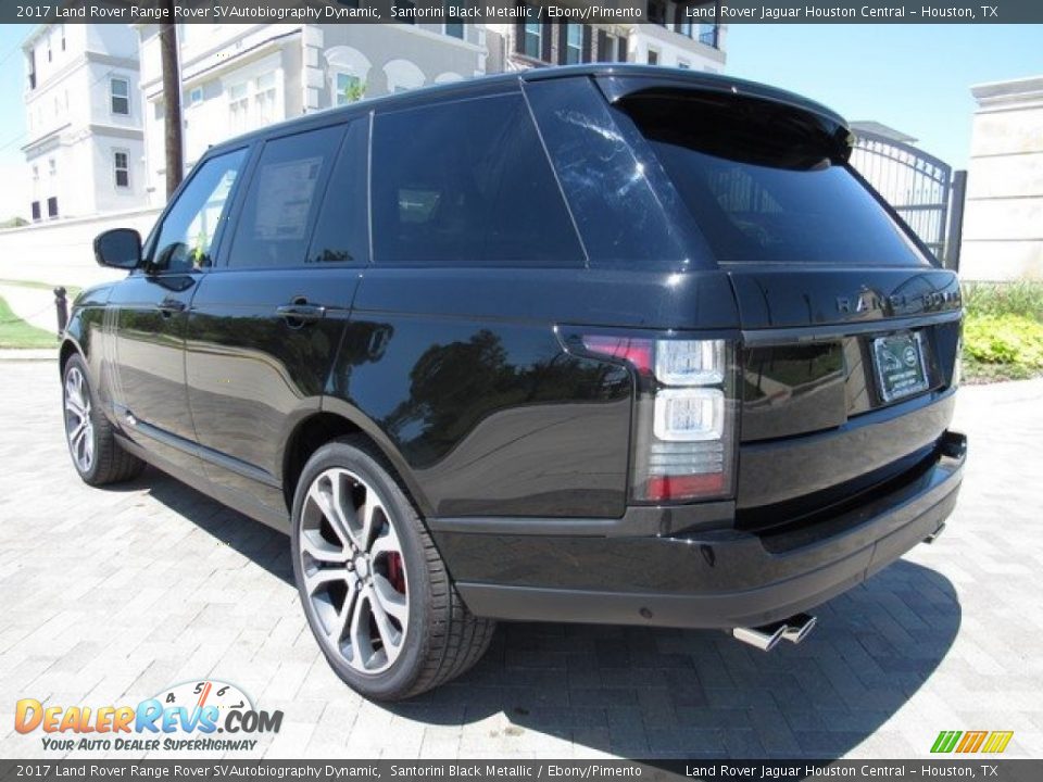 2017 Land Rover Range Rover SVAutobiography Dynamic Santorini Black Metallic / Ebony/Pimento Photo #12