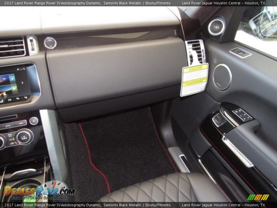 2017 Land Rover Range Rover SVAutobiography Dynamic Santorini Black Metallic / Ebony/Pimento Photo #15