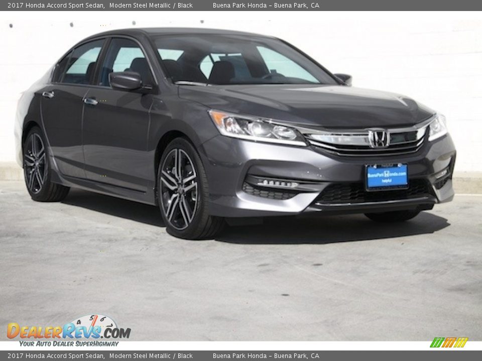 2017 Honda Accord Sport Sedan Modern Steel Metallic / Black Photo #1