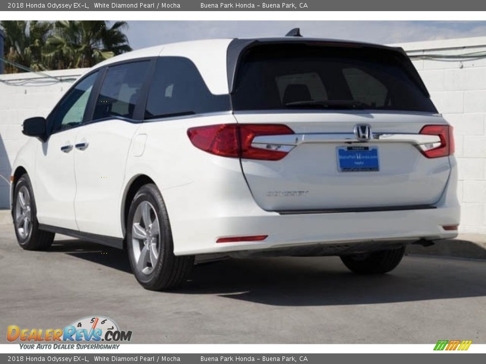 2018 Honda Odyssey EX-L White Diamond Pearl / Mocha Photo #2