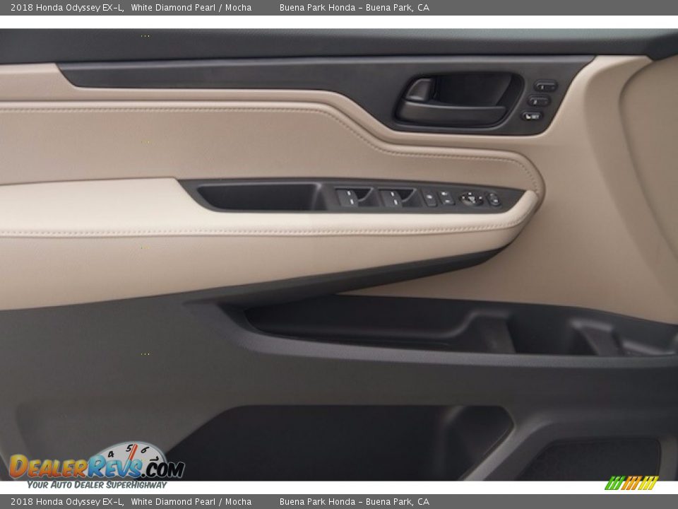 2018 Honda Odyssey EX-L White Diamond Pearl / Mocha Photo #7