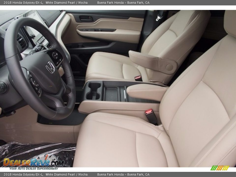 2018 Honda Odyssey EX-L White Diamond Pearl / Mocha Photo #8