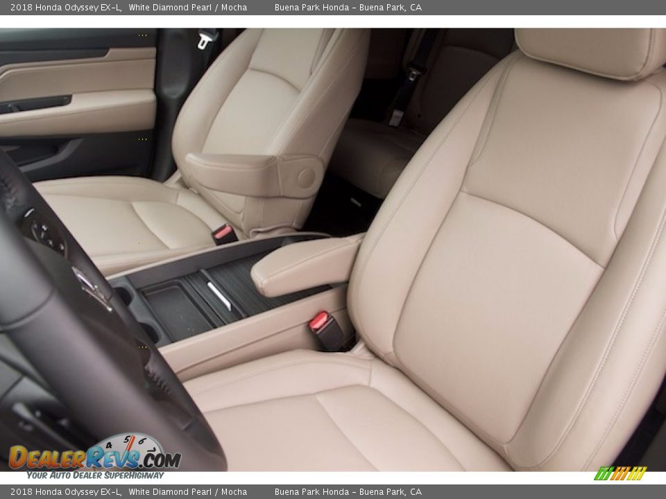 2018 Honda Odyssey EX-L White Diamond Pearl / Mocha Photo #10